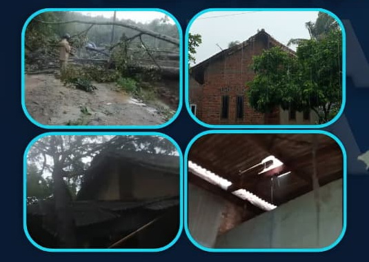 Hujan Deras dan Angin Kencang Terjang Lampung Selatan